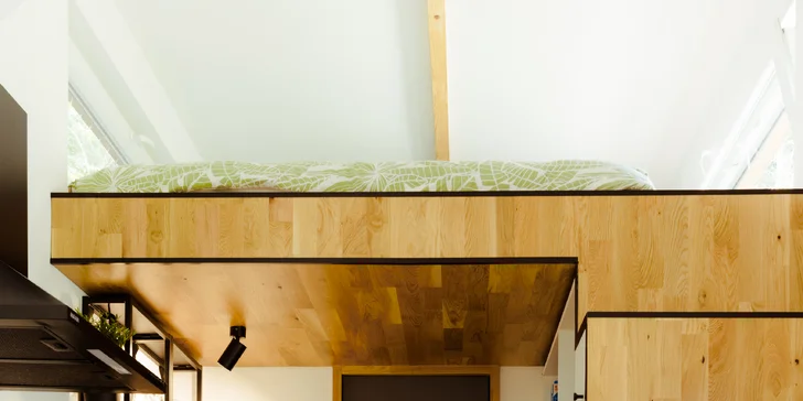 Relax ve Svojanově: tiny house Malý gurmán, vč. finské sauny a možnosti snídaně