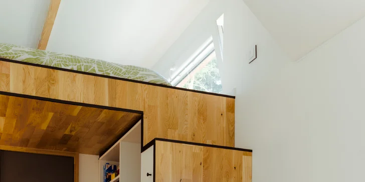 Relax ve Svojanově: tiny house Malý gurmán, vč. finské sauny a možnosti snídaně