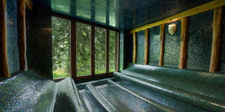 Wellness pobyt uprostřed tatranských lesů na Štrbském Plese: vodní a saunový svět i masáže