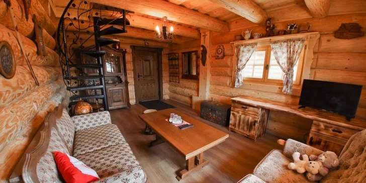 Wellness pobyt ve stylových chatkách na Oravě až pro 6 osob