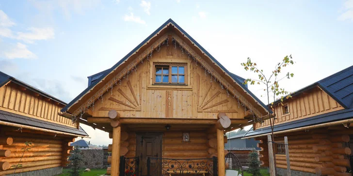 Wellness pobyt ve stylových chatkách na Oravě až pro 6 osob