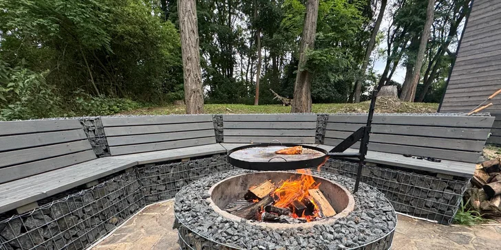 Krásný a plně vybavený tiny house na břehu Labe až pro 4 osoby