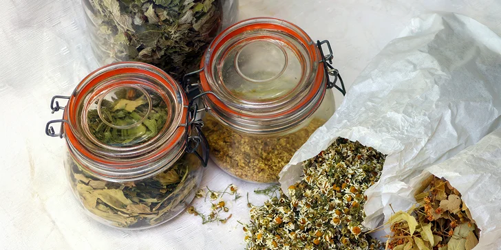 Kurz výroby bylinných čajů vč. ochutnávky, pro 1 nebo 2 osoby