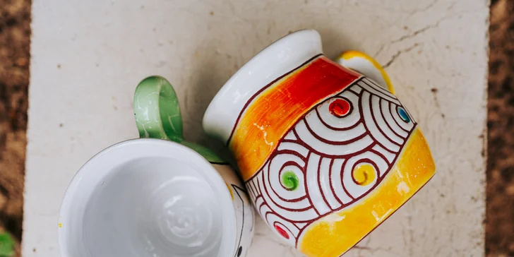 Malování keramiky Maříž: vytvořte si hrníček nebo misku a ozdobte je vlastní fantazií