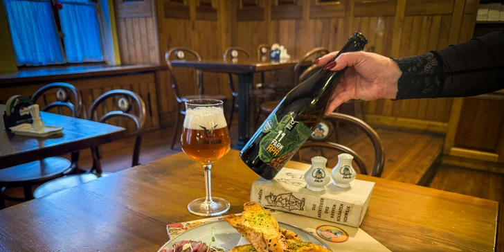 Tříchodová farmářská hostina s pivním párováním pro dva