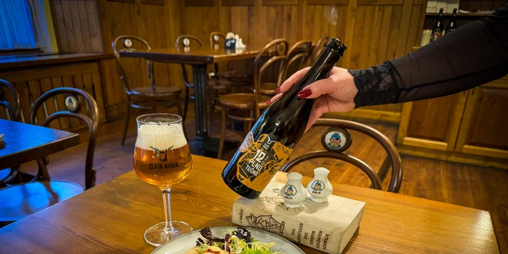 Tříchodová farmářská hostina s pivním párováním pro dva