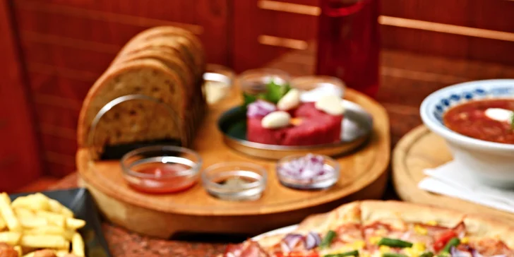 Otevřené vouchery na cokoli v hodnotě 350-1000 Kč do rodinné restaurace na Žižkově