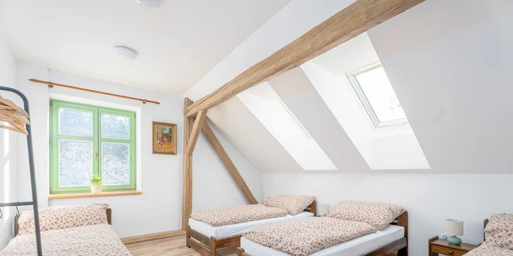 Útulné apartmány v chalupě ve Žďárských vrších s možností sauny