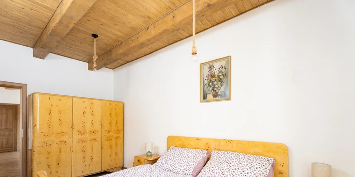 Útulné apartmány v chalupě ve Žďárských vrších s možností sauny