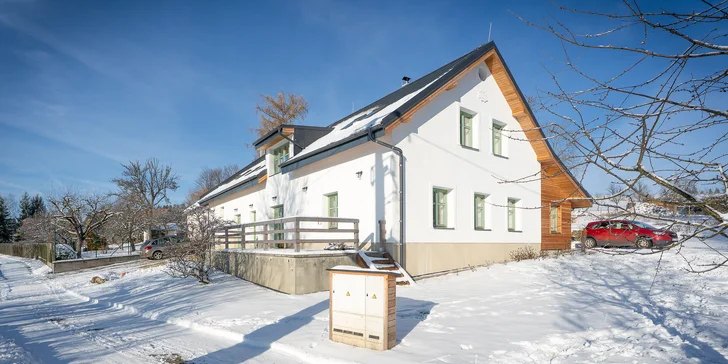 Útulné apartmány v chalupě ve Žďárských vrších s možností sauny