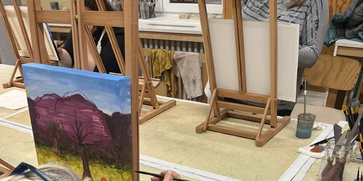 Vyrobte si vlastní originál: 3h workshop malování akrylem v Brně