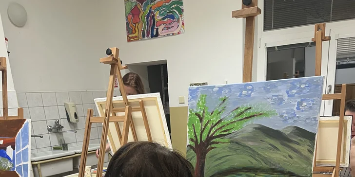 Vyrobte si vlastní originál: 3h workshop malování akrylem v Brně