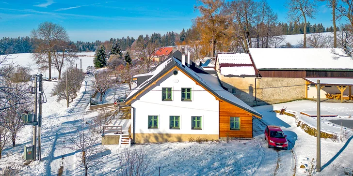 Útulné apartmány v chalupě ve Žďárských vrších s možností sauny