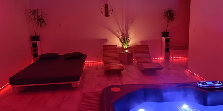 2hodinový relax v soukromém wellness s vířivkou pro dva
