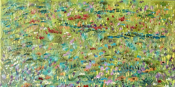 Individuální víkendový kurz olejomalby louky: pro 1-2 děti nebo dospělé