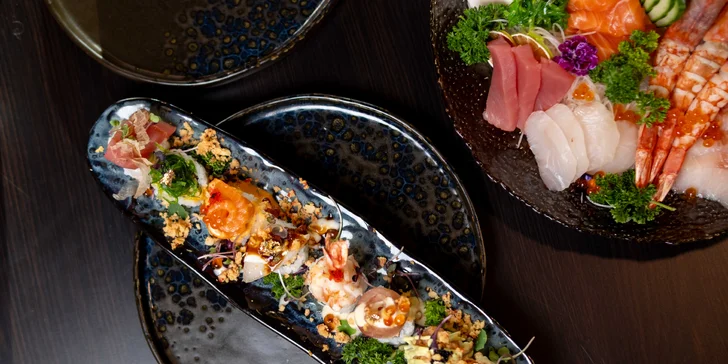 Otevřené vouchery v hodnotě 500-2000 Kč do moderní asijské fusion restaurace