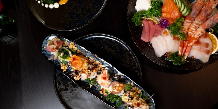 Otevřené vouchery v hodnotě 500-2000 Kč do moderní asijské fusion restaurace