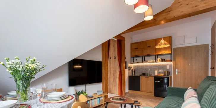 Dovolená ve Sklářské Porubě: apartmány s možností snídaní, sauna a vířivka