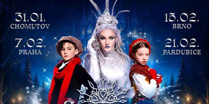 Vstupenka na pohádkový muzikál na ledě Sněhová královna