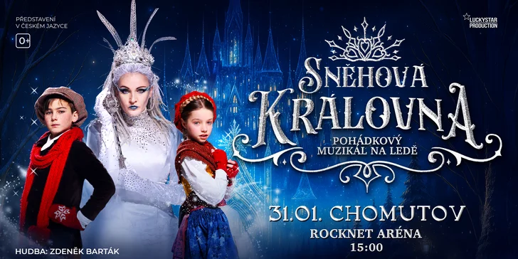 Vstupenka na pohádkový muzikál na ledě Sněhová královna