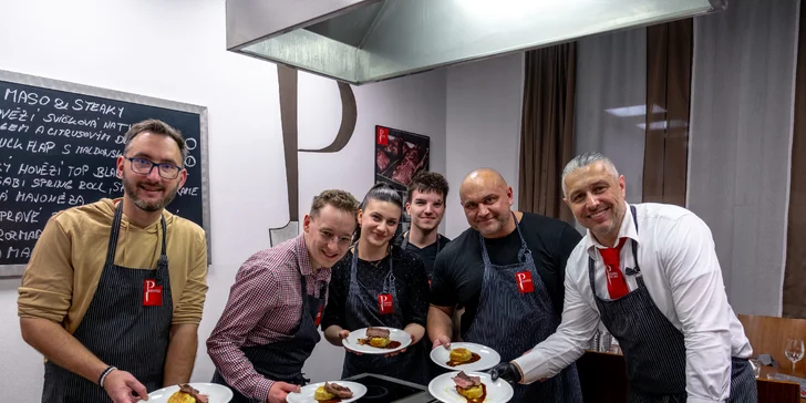 4hod. kurz vaření v oblíbené škole Presto: maso a steaky i degustace Wagyu