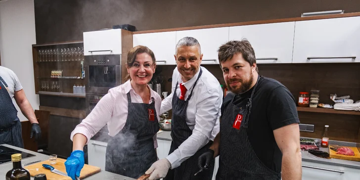 4hod. kurz vaření v oblíbené škole Presto: maso a steaky i degustace Wagyu