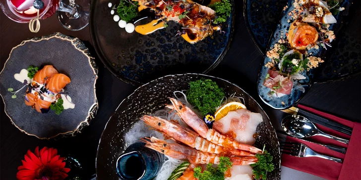 Otevřené vouchery v hodnotě 500-2000 Kč do moderní asijské fusion restaurace