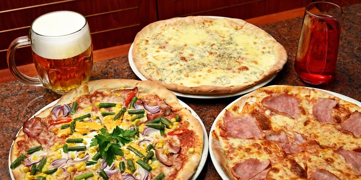 Itálie na Žižkově: pizza dle výběru i nápoj pro 1 nebo 2 osoby