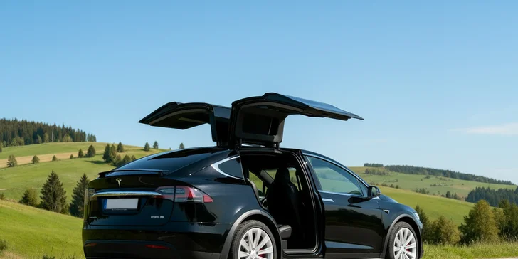Zážitková jízda v nejluxusnější Tesle Model X: staňte se řidičem či spolujezdcem