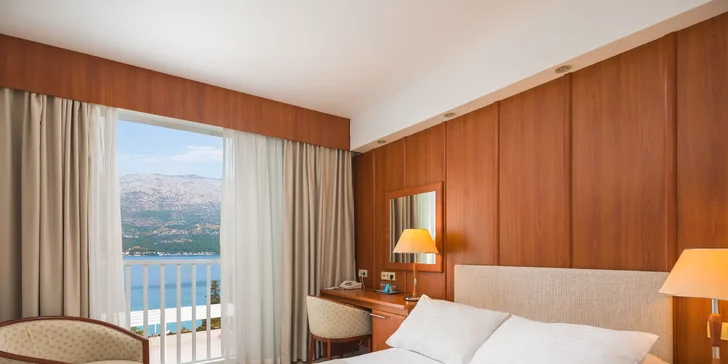 Relax na ostrově Korčula: 4* hotel se stravou, neomezeným wellness i večerním a dětským programem