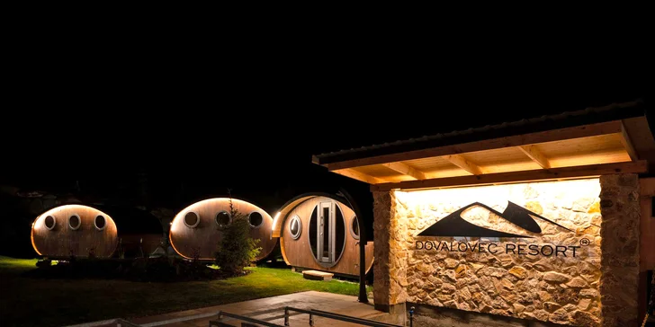 Stylové apartmány na Liptově: strava, výhled na hory i wellness v hobitích domečcích