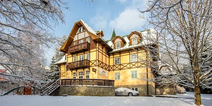 Pobyt kousek od lázní Nový Smokovec s polopenzí a saunou