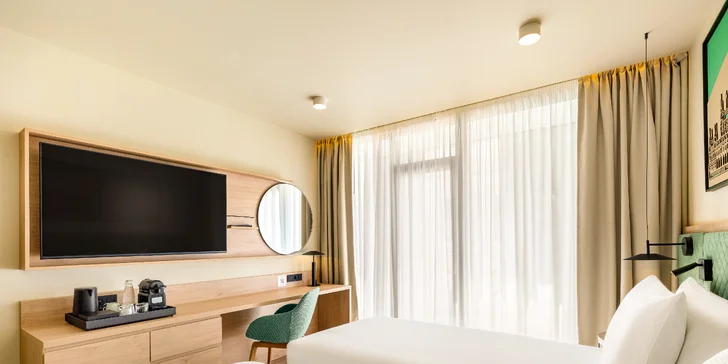 Čtyřhvězdičkový hotel v centru Debrecínu: polopenze i drink ve Sky Baru s panoramatickým výhledem