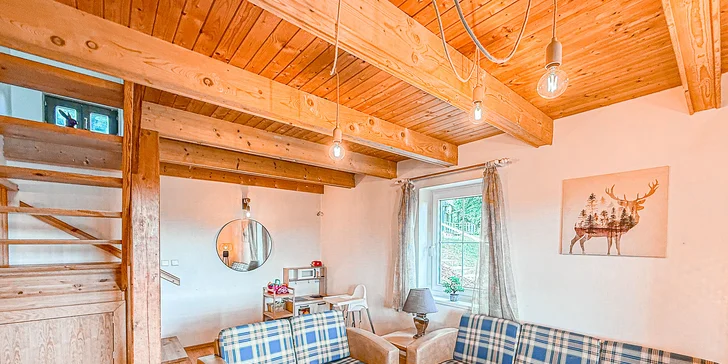 Chaty v Čisté v Krkonoších až pro 8 osob: sjezdovky, výlety a v létě bazén