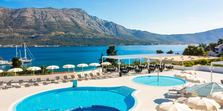 Relax na ostrově Korčula: 4* hotel se stravou, neomezeným wellness i večerním a dětským programem