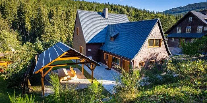 Vrbno pod Pradědem: luxusní apartmánový dům pro 10 osob, 7 km od Karlovy Studánky