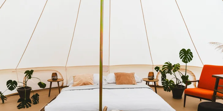 Glamping ve Velkých Pavlovicích přímo u vinice s výhledem na Pálavu