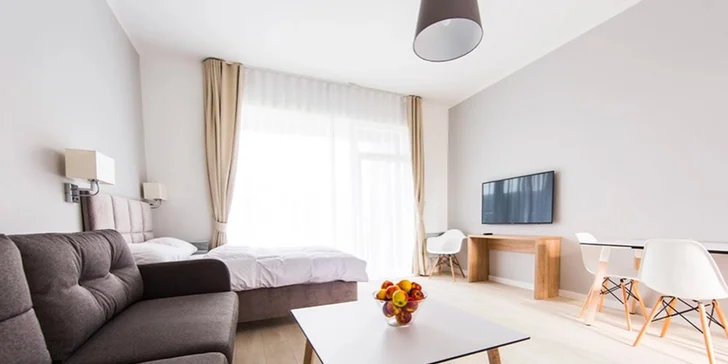 Domky či apartmány u Baltu s wellness i animací nedaleko Sloviňského národního parku