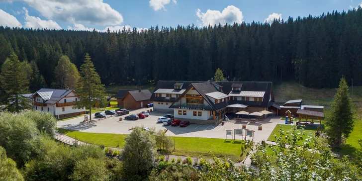 Chata obklopená prírodou v Oravskej Lesnej s polpenziou a wellness pre až 5 hostí