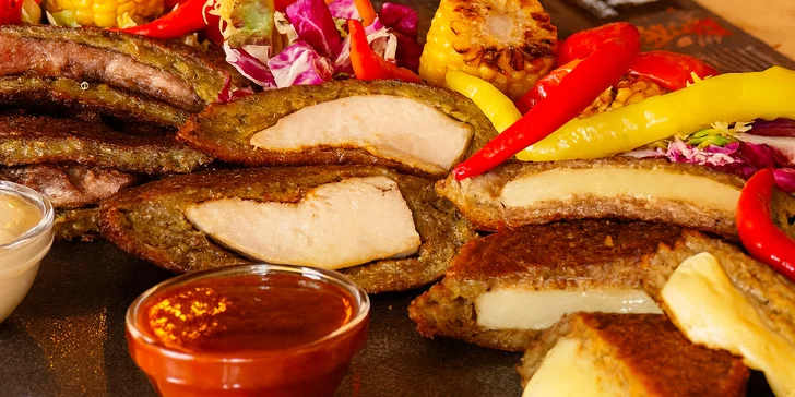 Plněné bramboráky na kavkazský způsob: s krkovičkou, kuřetem nebo sýry