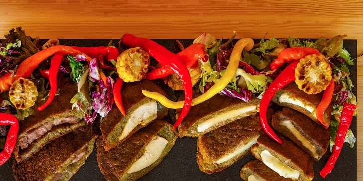 Plněné bramboráky na kavkazský způsob: s krkovičkou, kuřetem nebo sýry