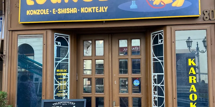 Vodní dýmka a k ní otevřený voucher na drinky v hodnotě 250–900 Kč