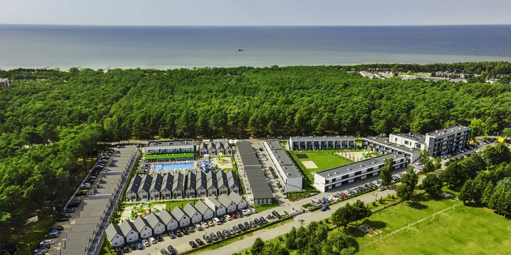 Domky či apartmány u Baltu s wellness i animací nedaleko Sloviňského národního parku