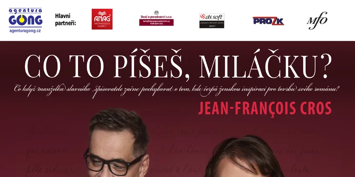 Vstupenka na francouzskou divadelní komedii Co to píšeš, miláčku?