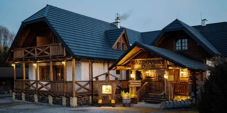 Pobyt v oblíbeném venkovském sídle Gazdovský dvor v Bešeňové s mini wellness