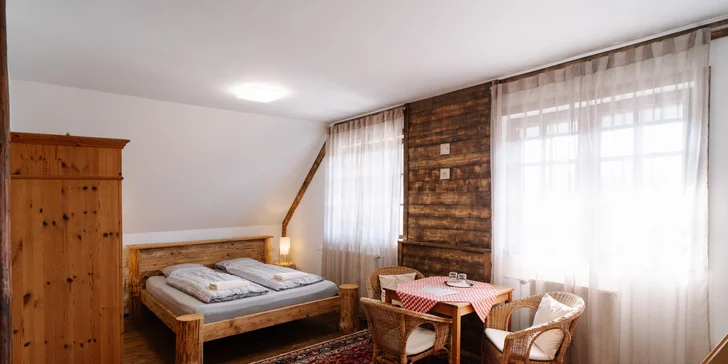 Pobyt v oblíbeném venkovském sídle Gazdovský dvor v Bešeňové s mini wellness