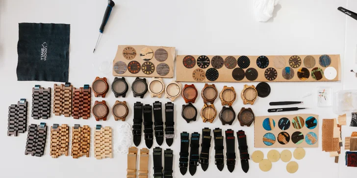 Workshop výroby hodinek TimeWood pro 1 nebo 2 osoby v Praze či Ostravě