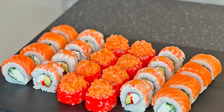 Sushi s sebou: otevřený voucher do bistra v Polabinách na 300, 500 nebo 1000 Kč
