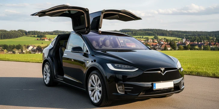 Zážitková jízda v nejluxusnější Tesle Model X: staňte se řidičem či spolujezdcem