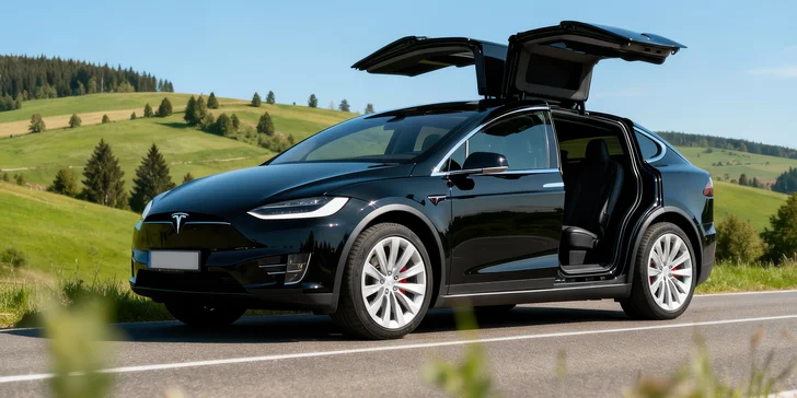 Zážitková jízda v nejluxusnější Tesle Model X: staňte se řidičem či spolujezdcem